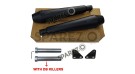 Royal Enfield GT and Interceptor 650cc AEW TE 101 Black Exhaust Silencer Pair - SPAREZO